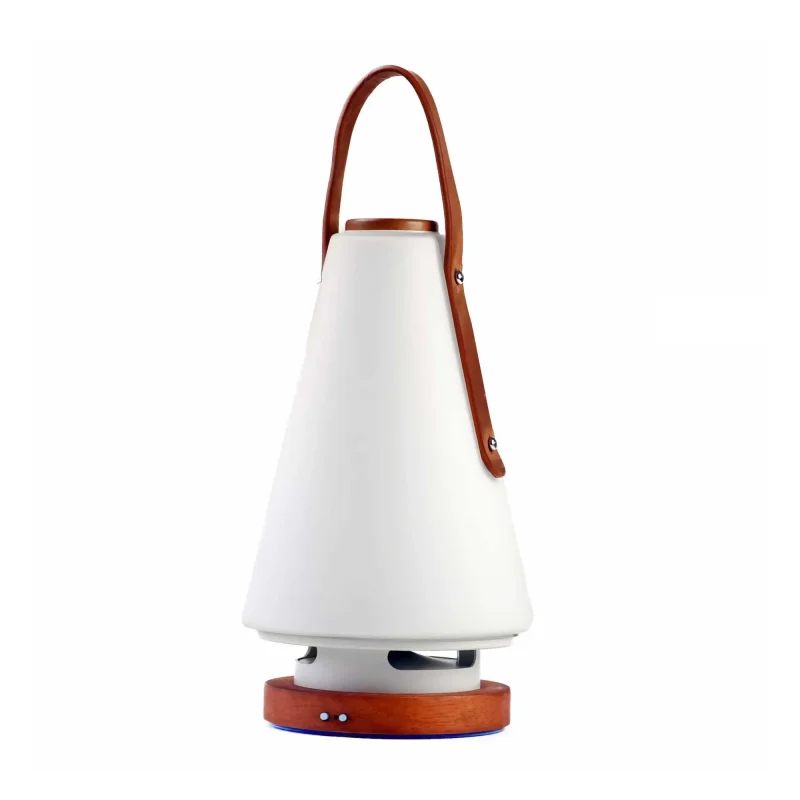 morimori led lantern speaker with leather handle portable bluetooth sound light