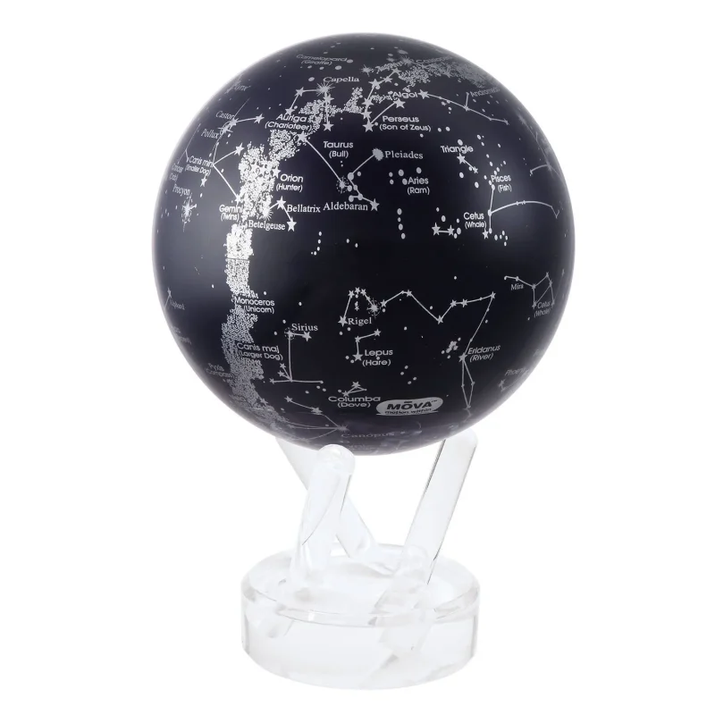 mova 4 5 rotating globe with constellations self rotating globe