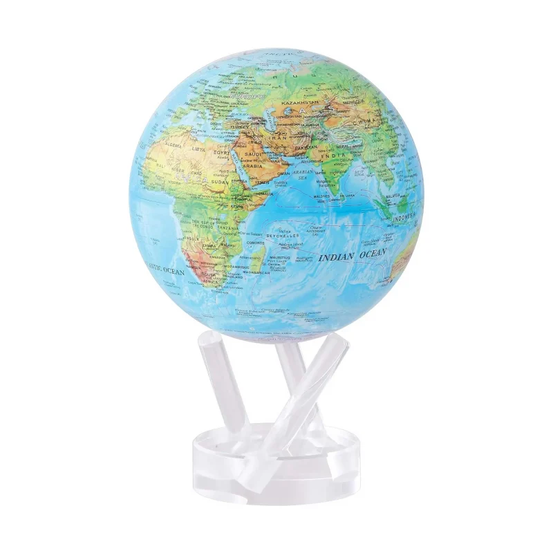 mova 8 5 blue ocean globe rotating earth map