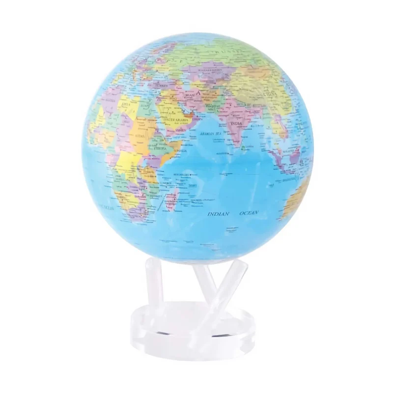 mova 8 5 blue political rotating globe