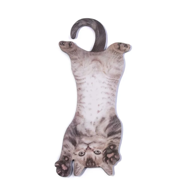 mustard cat hanging note holder for home decor