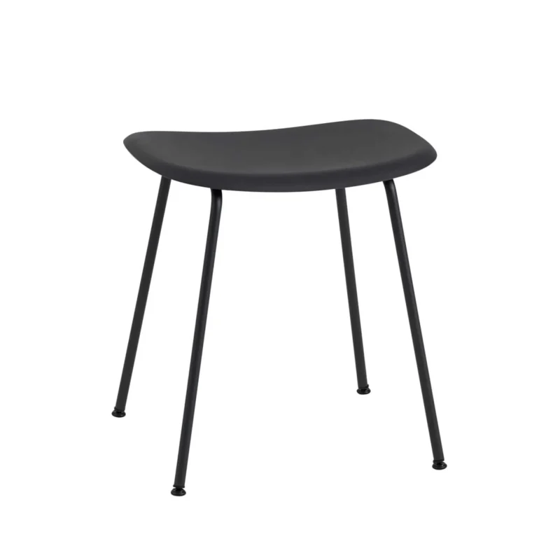 muuto fiber stool black tube base easy returns