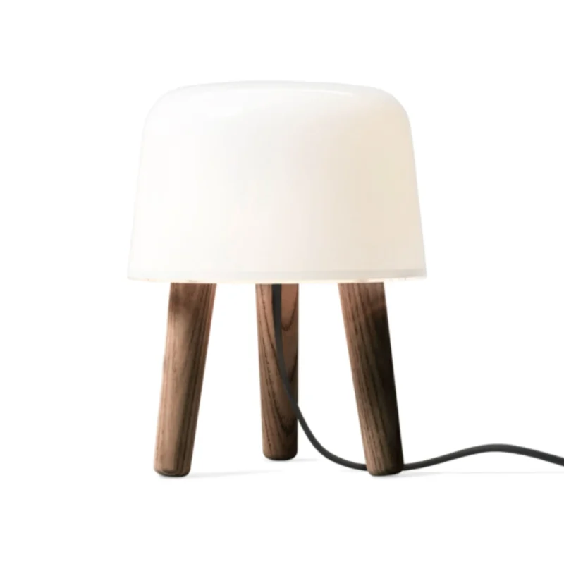 na1 milk table lamp in smoked oiled ash