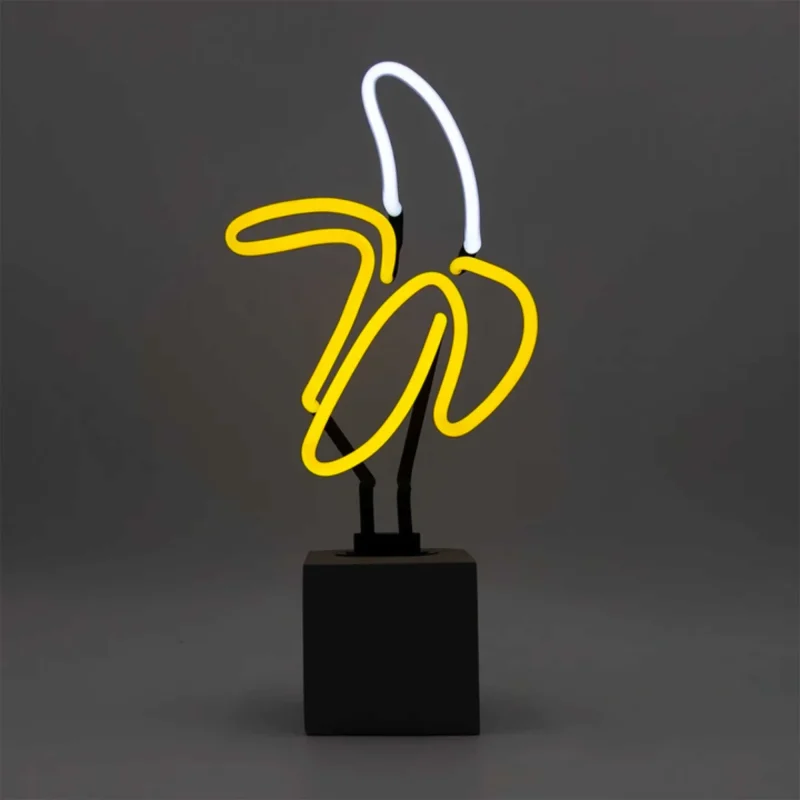 neon banana sign for walls vibrant home decor