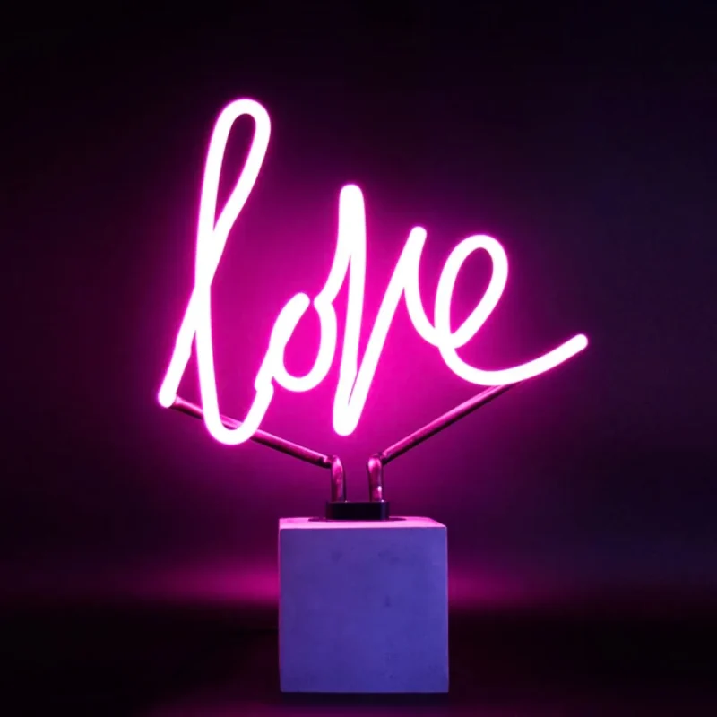 neon love table lamp locomocean