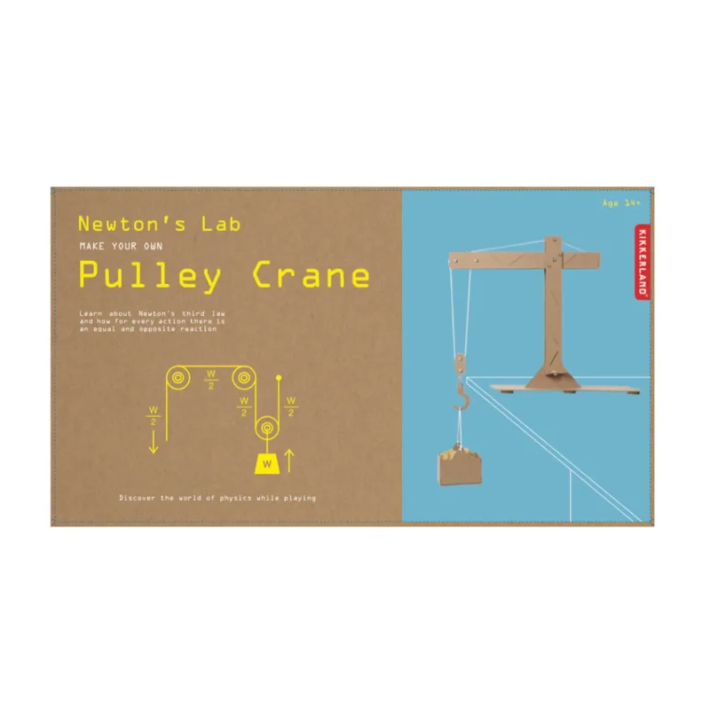 newton s lab pulley crane kit kikkerland