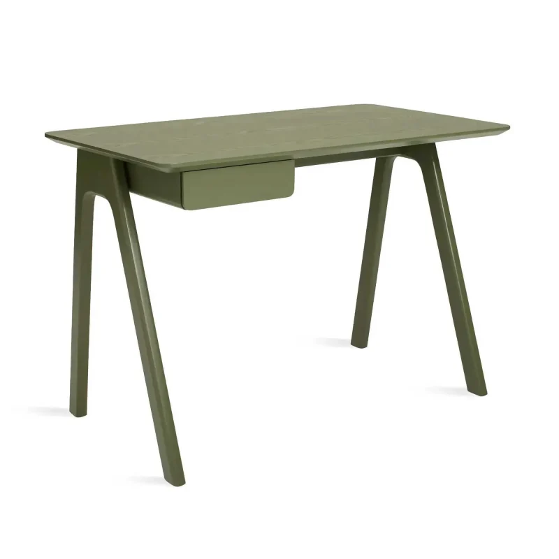 olive stash desk by blu dot stylish storage solution