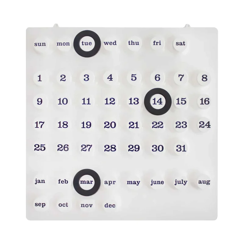 ring a date white perpetual calendar