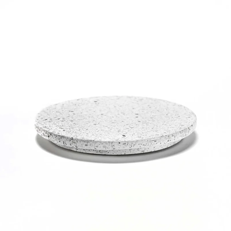 round white terrazzo tray s 18cm