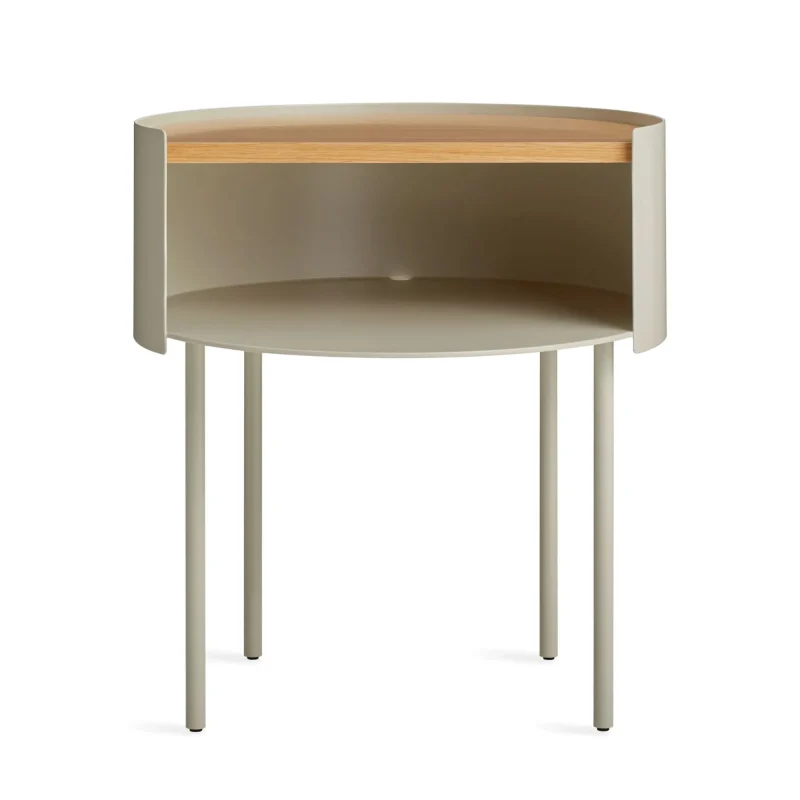 seamless putty side table for modern spaces free returns