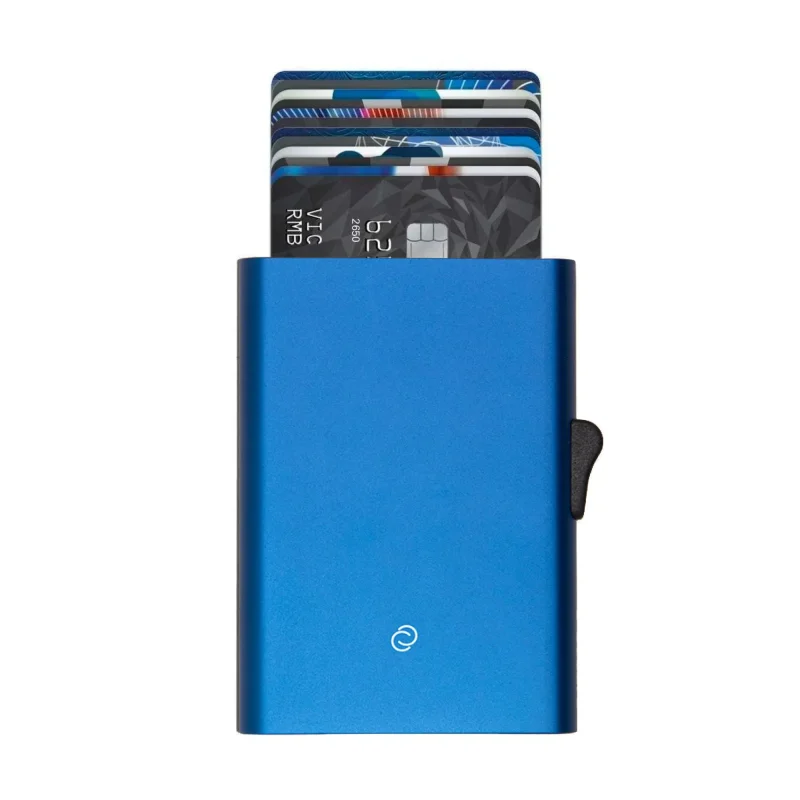 secure rfid blocking xl cardholder blue