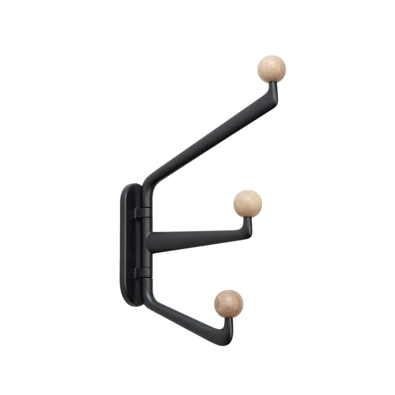 tradition sc74 wardrobe hook graphite oak knob