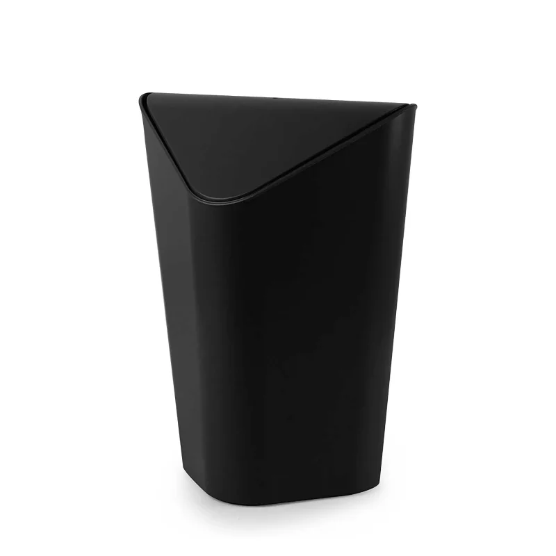 umbra 5l black corner mini trash can