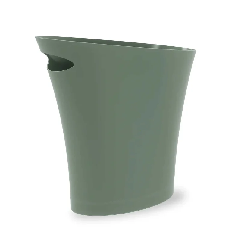 umbra spruce skinny trash can compact design for home