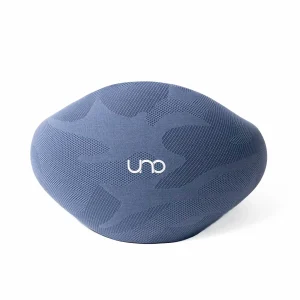 uno sydney blue knit travel pillow