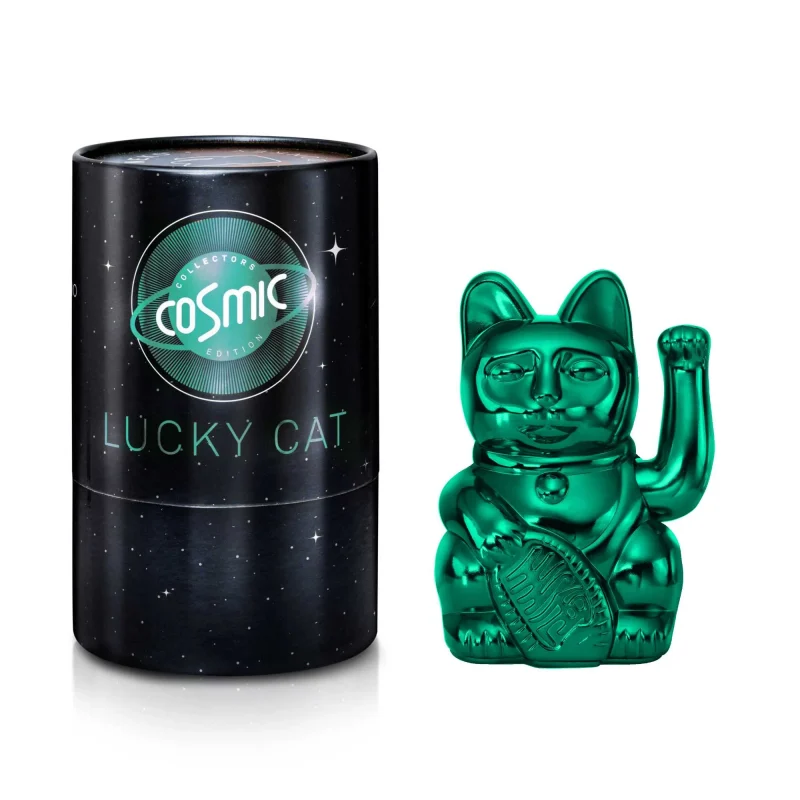 uranus shiny teal lucky cat cosmic edition