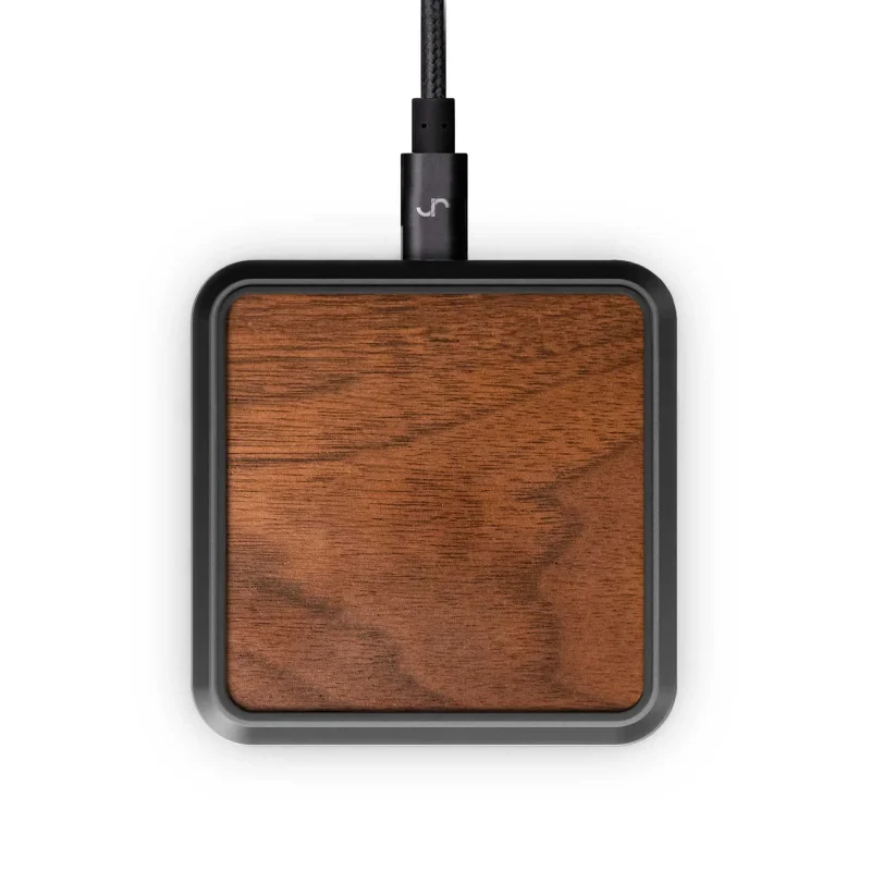 walnut barisieur wireless charger premium home gadget