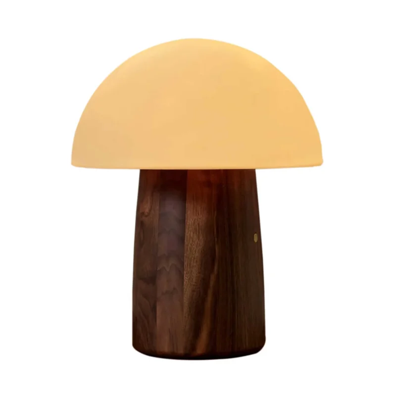 walnut large alice mushroom lamp easy returns