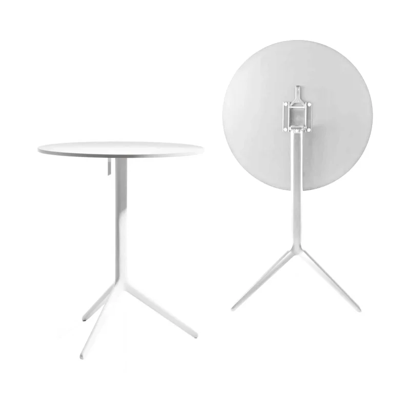 white round folding table magis central perfect for outdoor use