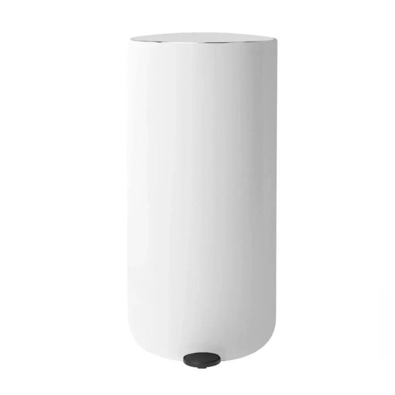 white steel pedal bin 20l by audo copenhagen ideal storage solution